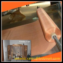 China supplier plain weave emi shielding faraday cage copper mesh